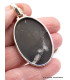 Gros Pendentif argent Chrysanthème Pendentifs pierres naturelles GH11