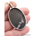Gros Pendentif argent Chrysanthème - Pendentifs pierres naturelles