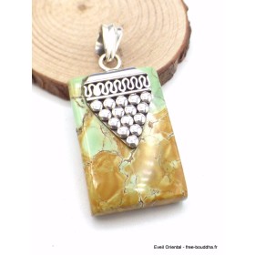 Pendentif en Variscite australienne motif grappe Bijoux en Variscite AB37