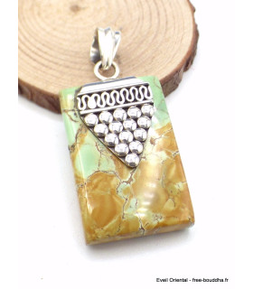 Pendentif en Variscite australienne motif grappe Bijoux en Variscite AB37
