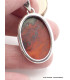 Pendentif en Cuprite Jaspe Sonora oval Bijoux en Jaspe AW30