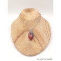 Pendentif en Cuprite Jaspe Sonora oval Bijoux en Jaspe AW30