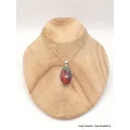 Pendentif en Cuprite Jaspe Sonora oval - Bijoux en Jaspe