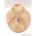 Pendentif Oxyde de Cobalt rond - Pendentifs pierres naturelles