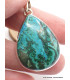 Pendentif Malachite Chrysocolle forme goutte Pendentifs pierres naturelles AW38.1