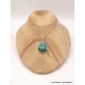 Pendentif Malachite Chrysocolle forme goutte - Pendentifs pierres naturelles