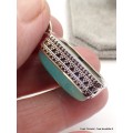 Pendentif Amazonite du Pérou style vintage Bijoux en Amazonite aw43