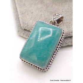 Pendentif Amazonite du Pérou style vintage Pendentifs pierres naturelles aw43