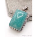 Pendentif Amazonite du Pérou style vintage Bijoux en Amazonite aw43