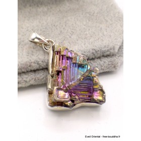 Pendentif Quartz Bismuth réticulé laboratoire Pendentifs pierres naturelles AW53