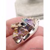 Pendentif Quartz Bismuth réticulé laboratoire Pendentifs pierres naturelles AW53