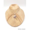 Pendentif Quartz Bismuth réticulé laboratoire Pendentifs pierres naturelles AW53