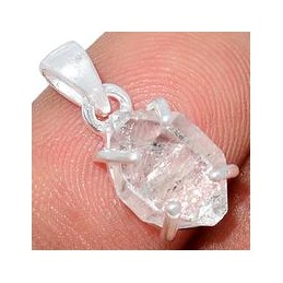 Pendentif diamant d'Herkimer serti griffes Bijoux en Diamant d'Herkimer AW55