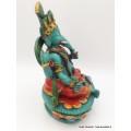 Statuette Ganesh peinte à la main 21 cm Statuettes Bouddhistes GANESH4
