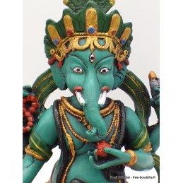 Statuette Ganesh peinte à la main 21 cm Objets Ganesh GANESH4