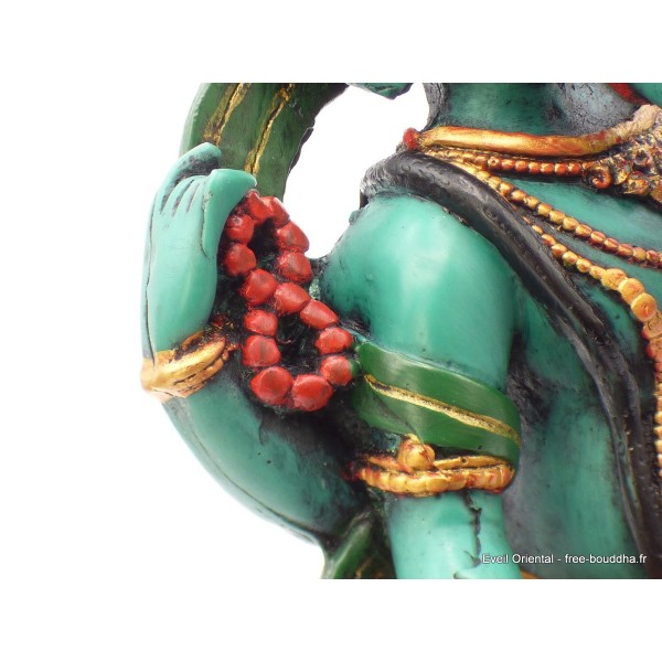 Statuette Ganesh peinte à la main 21 cm Statuettes Bouddhistes GANESH4