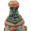 Stupa tibétain 4 Buddhas 15 cm Objets rituels bouddhistes STUPAN8