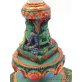Statuette bouddhiste Stupa tibétain 4 Buddhas 15 cm - Statuettes bouddhistes tibétaines artisanales