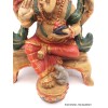Statuette Ganesh rouge assis Statuettes Bouddhistes STAGAN3