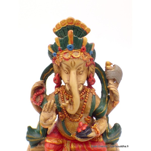 Statuette Ganesh rouge assis Statuettes Bouddhistes STAGAN3