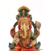 Statuette Ganesh rouge assis Statuettes Bouddhistes STAGAN3
