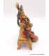 Statuette Ganesh rouge assis Statuettes Bouddhistes STAGAN3