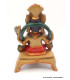 Statuette Ganesh rouge assis Statuettes Bouddhistes STAGAN3