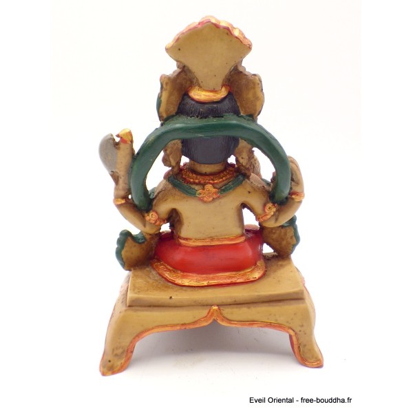 Statuette Ganesh rouge assis Statuettes Bouddhistes STAGAN3