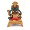 Statuette Ganesh rouge assis Statuettes Bouddhistes STAGAN3