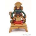 Statuette bouddhiste Dieu Ganesh rouge assis - Statuettes bouddhistes tibétaines artisanales
