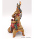 Statuette Ganesh rouge assis Statuettes Bouddhistes STAGAN3
