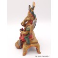 Statuette Ganesh rouge assis Statuettes Bouddhistes STAGAN3