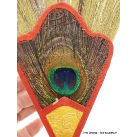 Bhumpa tibétain en cuivre avec plume 19 cm - Objets rituels bouddhistes
