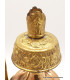 Bhumpa tibétain en cuivre avec plume 19 cm Objets rituels bouddhistes BHUM2