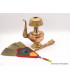 Bhumpa tibétain en cuivre avec plume 19 cm Objets rituels bouddhistes BHUM2