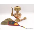 Bhumpa tibétain en cuivre avec plume 19 cm - Objets rituels bouddhistes