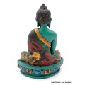 Statuette Bouddha en méditation résine verte Statuettes Bouddhistes BV1