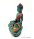 Statuette Bouddha en méditation résine verte Statuettes Bouddhistes BV1