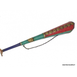 Radong Dungshen Trompette tibétaine et pierres naturelles Instrument de musique Bouddhiste RAD1