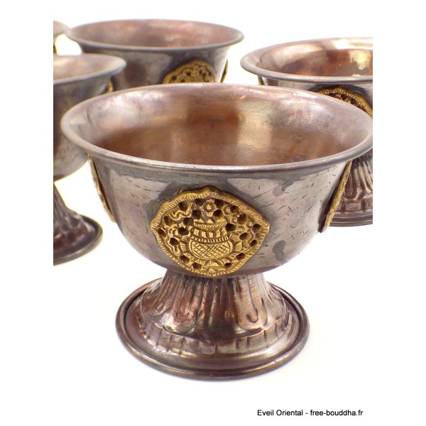 Bols d'offrandes bouddhistes patine antique Bols d'offrandes bouddhistes BOLAM3