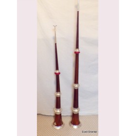Trompette tibétaine de monastère 120 cm Objets rituels bouddhistes TRUM1