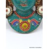 Masque Tara Verte serti de pierres Statuettes Bouddhistes MATV6