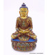 Statuette de Bouddha peinte or Statuettes Bouddhistes BOU15