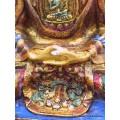 Statuette de Bouddha peinte or Statuettes Bouddhistes BOU15