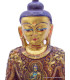 Statuette de Bouddha peinte or Statuettes Bouddhistes BOU15