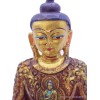 Statuette de Bouddha peinte or Statuettes Bouddhistes BOU15
