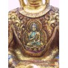 Statuette de Bouddha peinte or Statuettes Bouddhistes BOU15