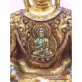Statuette de Bouddha peinte or Statuettes Bouddhistes BOU15