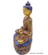 Statuette de Bouddha peinte or Statuettes Bouddhistes BOU15