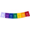 Guirlande de drapeaux tibétains 7 chakras Objets rituels bouddhistes DRAP1
